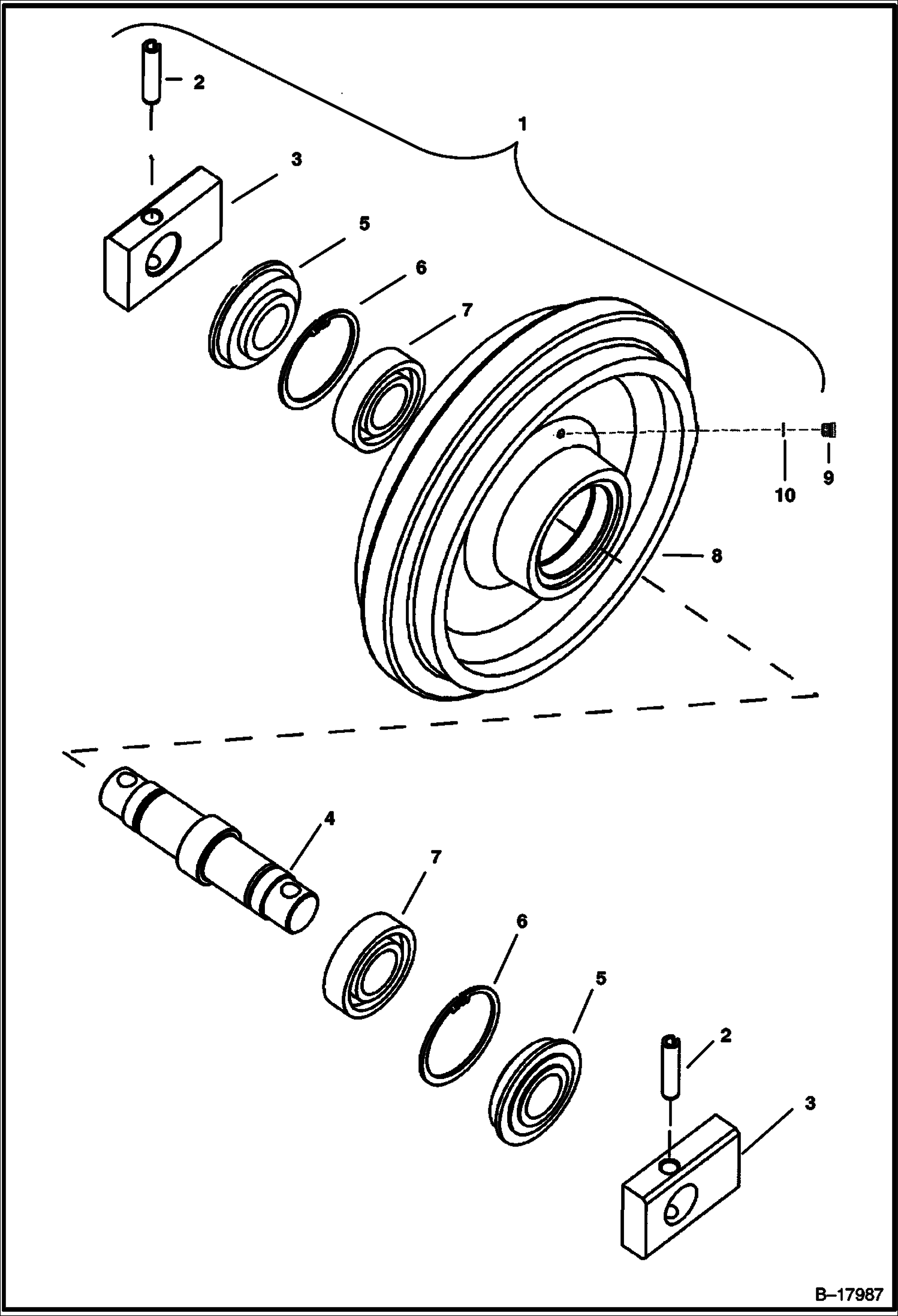 ПЕРЕДНЕЕ НАТЯЖНОЕ КОЛЕСО