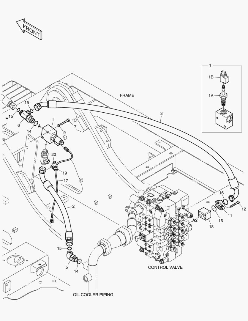 Схема 6140 MAIN PIPING - ONE & TWO WAY