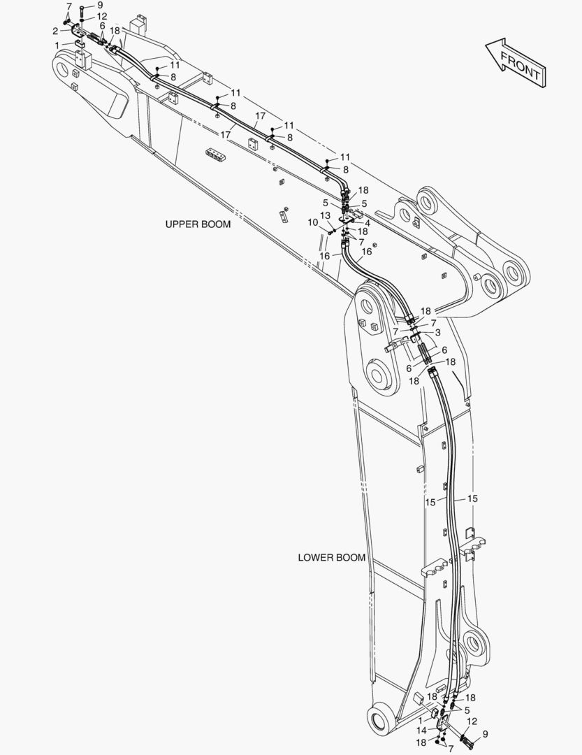 ТРУБОПРОВОД ШАРНИРНОЙ СТРЕЛЫ - БЫСТРАЯ ПОСАДКА