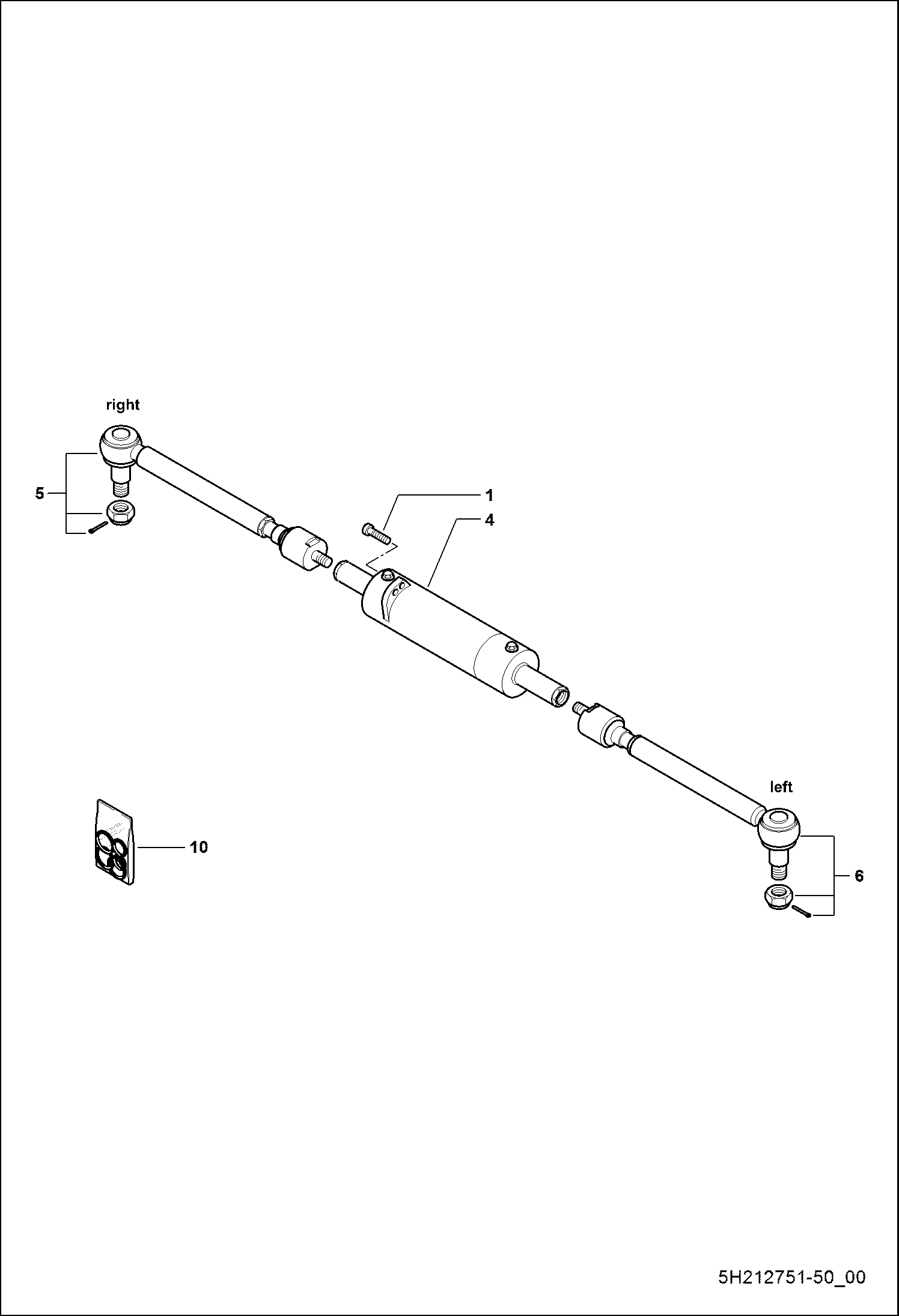 ЗАДНЯЯ РУЛЕВАЯ ТЯГА И ЦИЛИНДР