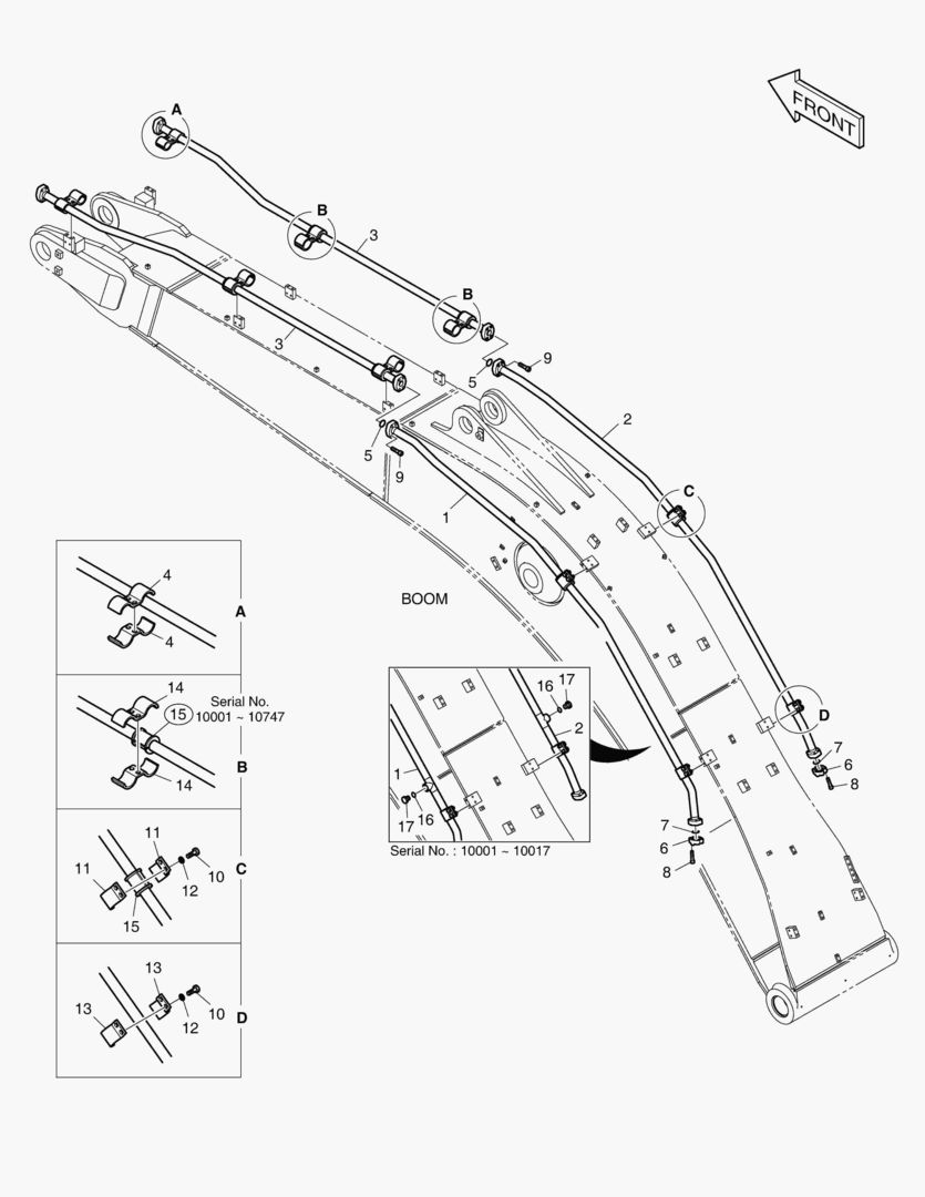 6220 BOOM PIPING - ONE & TWO WAY