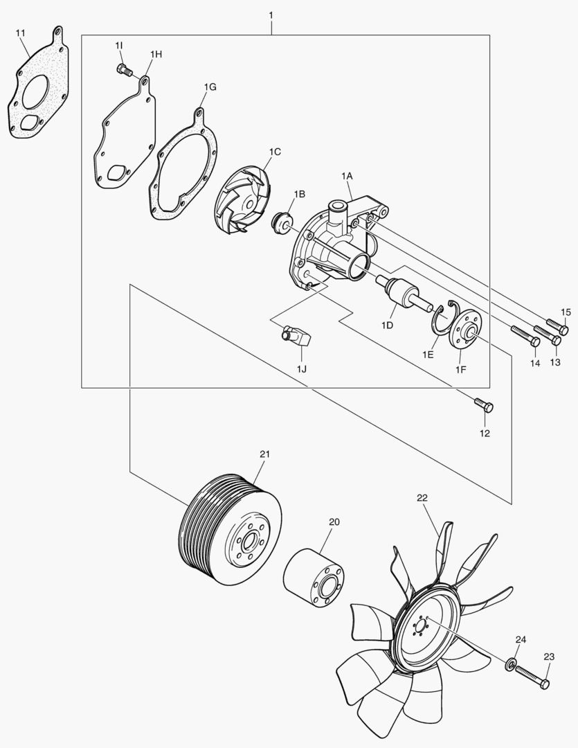 НАСОС ВОДЯНОГО ОХЛАЖДЕНИЯ