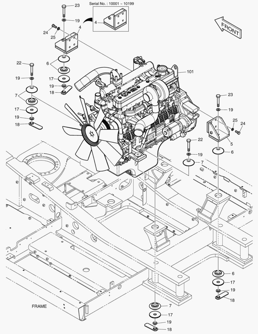 МОНТАЖ ДВИГАТЕЛЯ