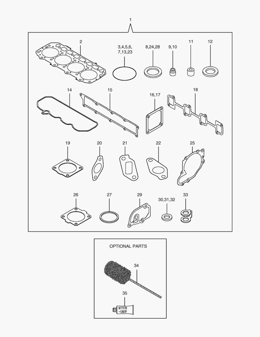 087 GASKET SET [1681~]
