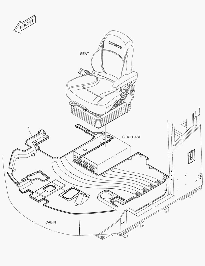 КОВРИК НА ПОЛУ КУЗОВА