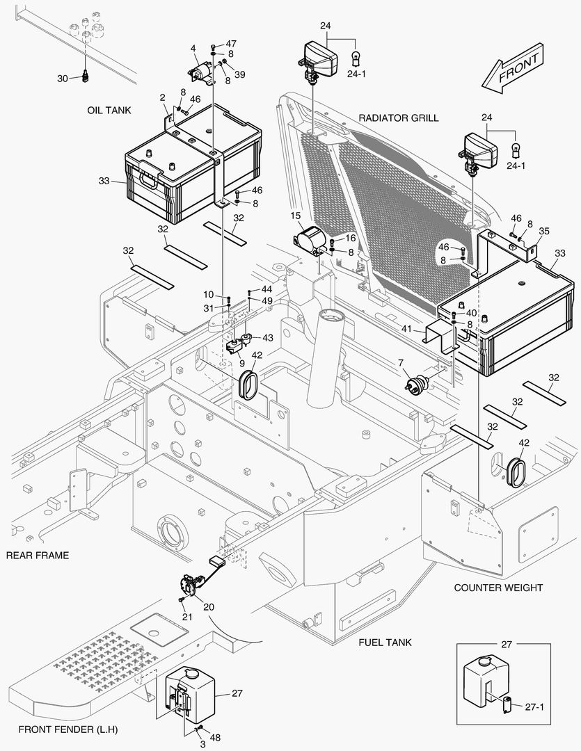 1690 ELECTRIC PARTS - BATTERY & REAR LAMP