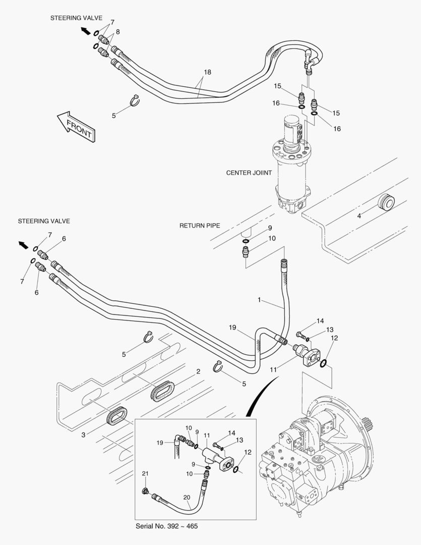 ПАТРУБКИ РУЛЕВОГО УПРАВЛЕНИЯ