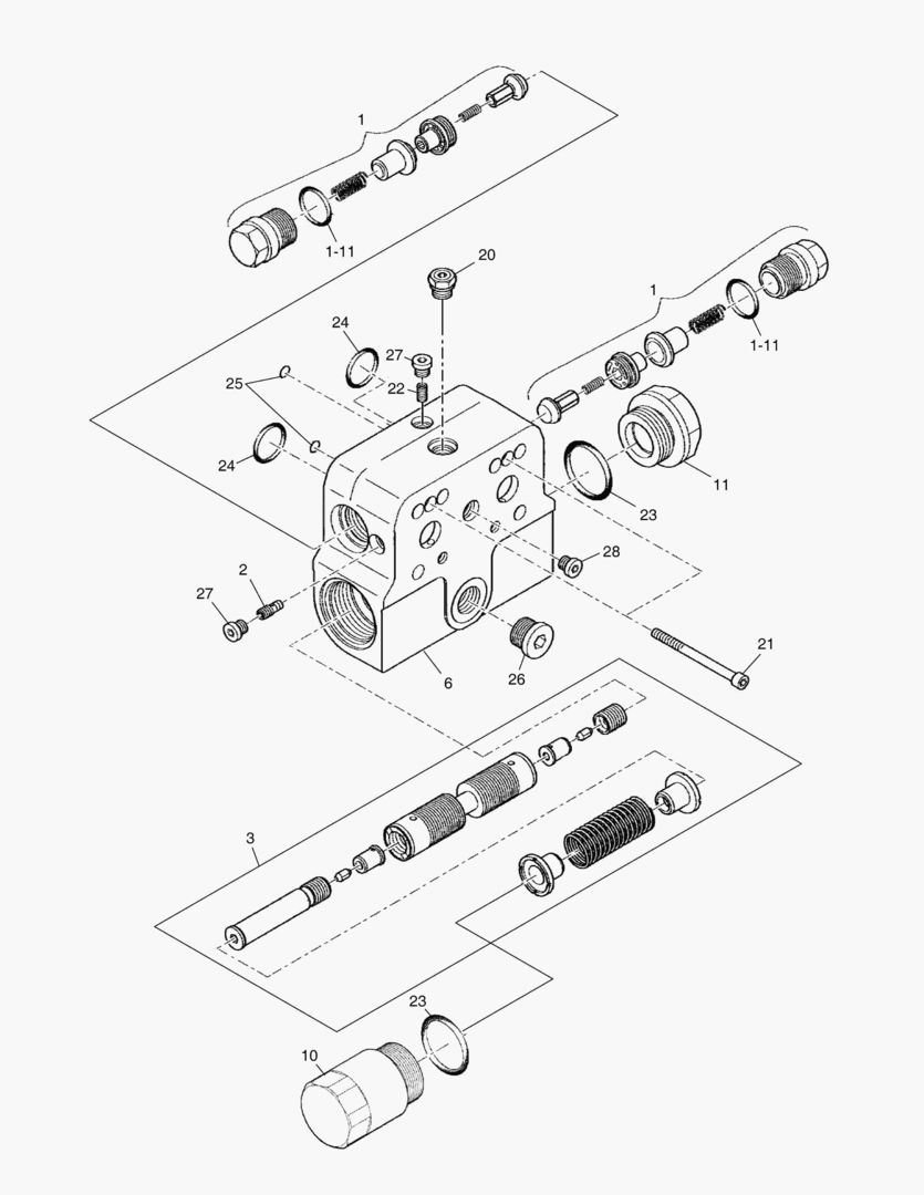 ХОДОВОЙ ГИДРОМОТОР - УРАВНОВЕШИВАЮЩИЙ КЛАПАН