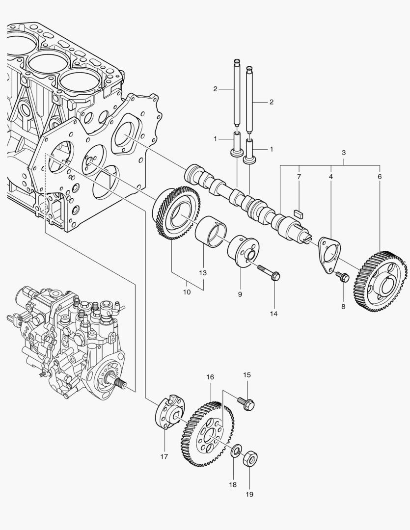 037 CAMSHAFT & DRIVING GEAR