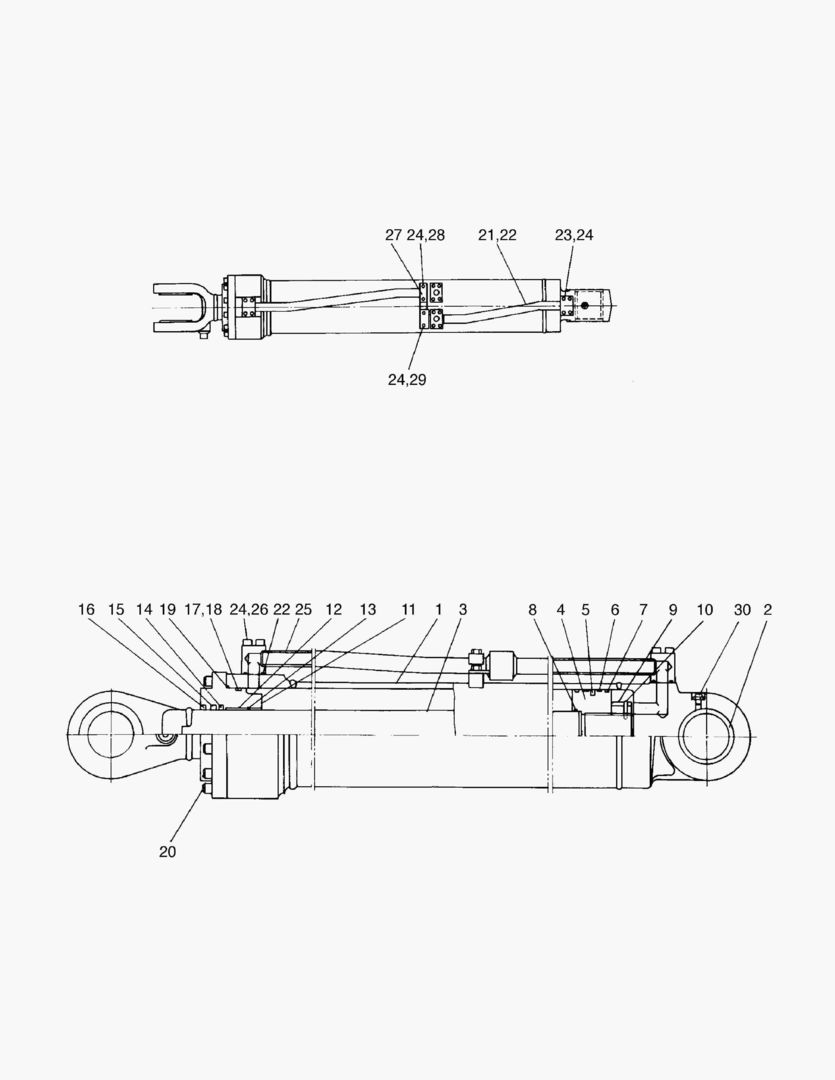 ГИДРОЦИЛИНДР ПОДЪЕМА(ПРАВОСТОРОННИЙ)