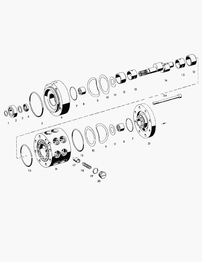 Схема АВАРИЙНЫЙ НАСОС РУЛЕВОГО УПРАВЛЕНИЯ