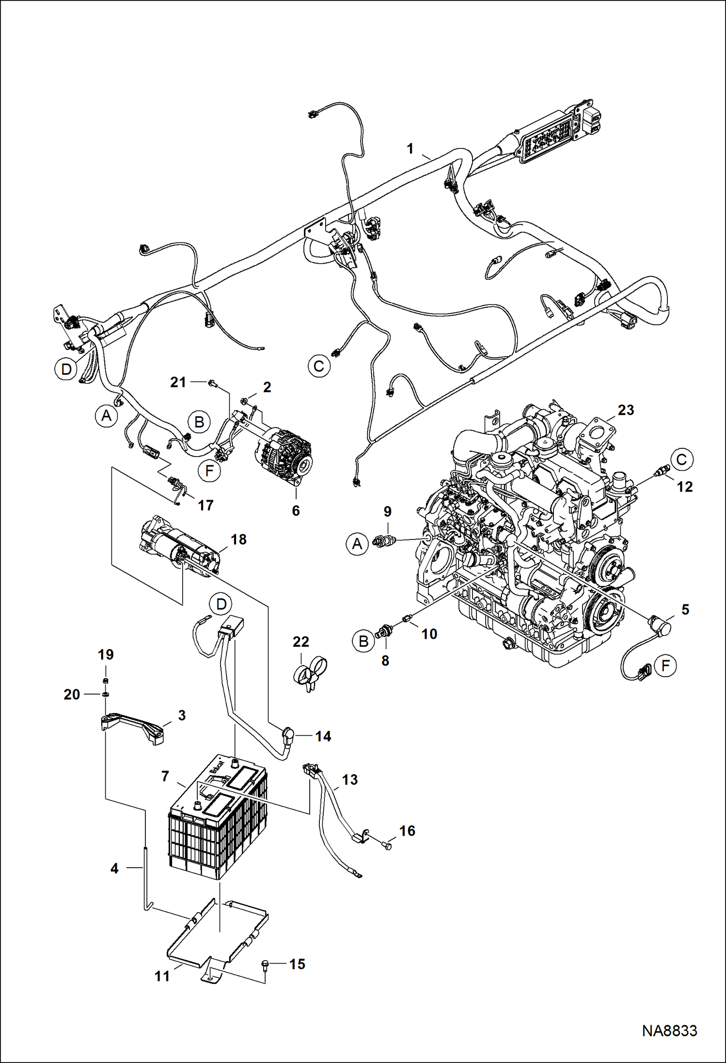 ЭЛЕКТРИЧЕСКАЯ СХЕМА (Датчики двигателя, АКБ, Генератор и стартер)