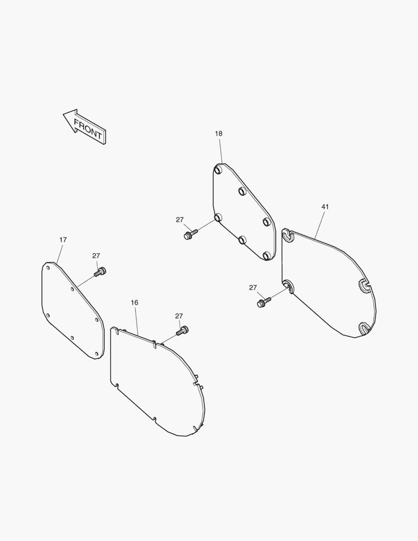 КРЫШКА ТРУБОПРОВОДА ХОДА