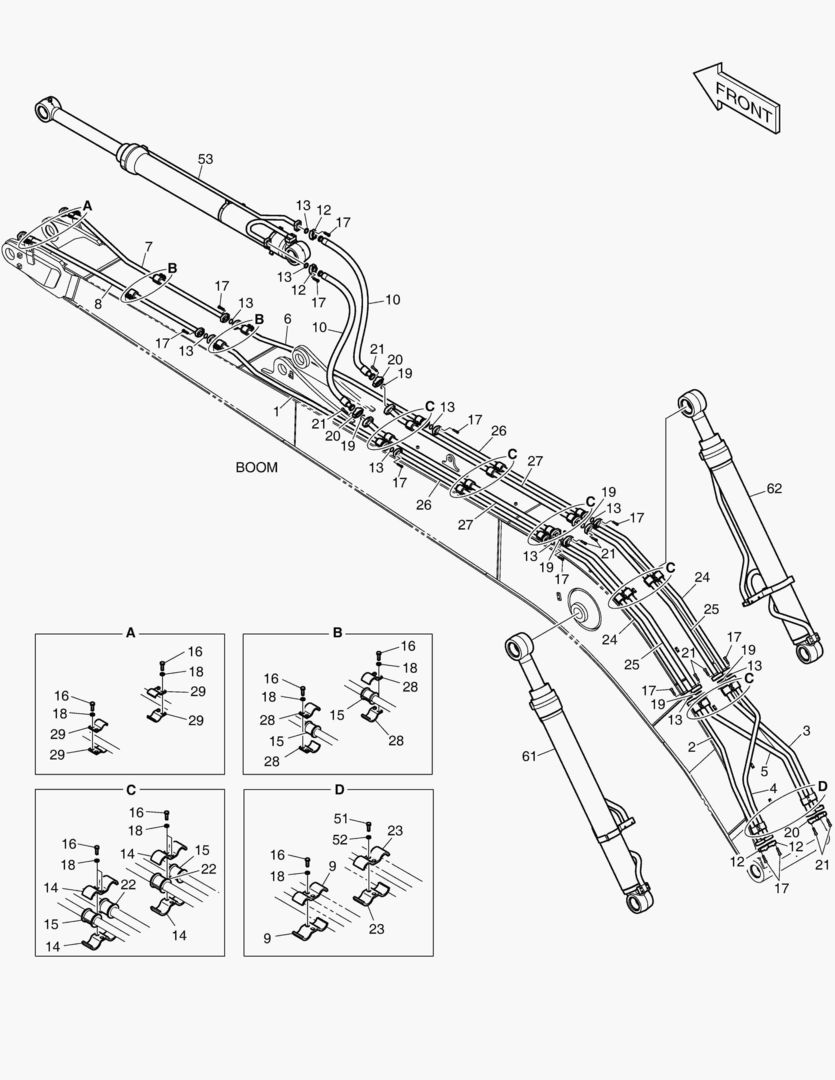 ГИДРОСИСТЕМА СТРЕЛЫ - СТРЕЛА 11 м