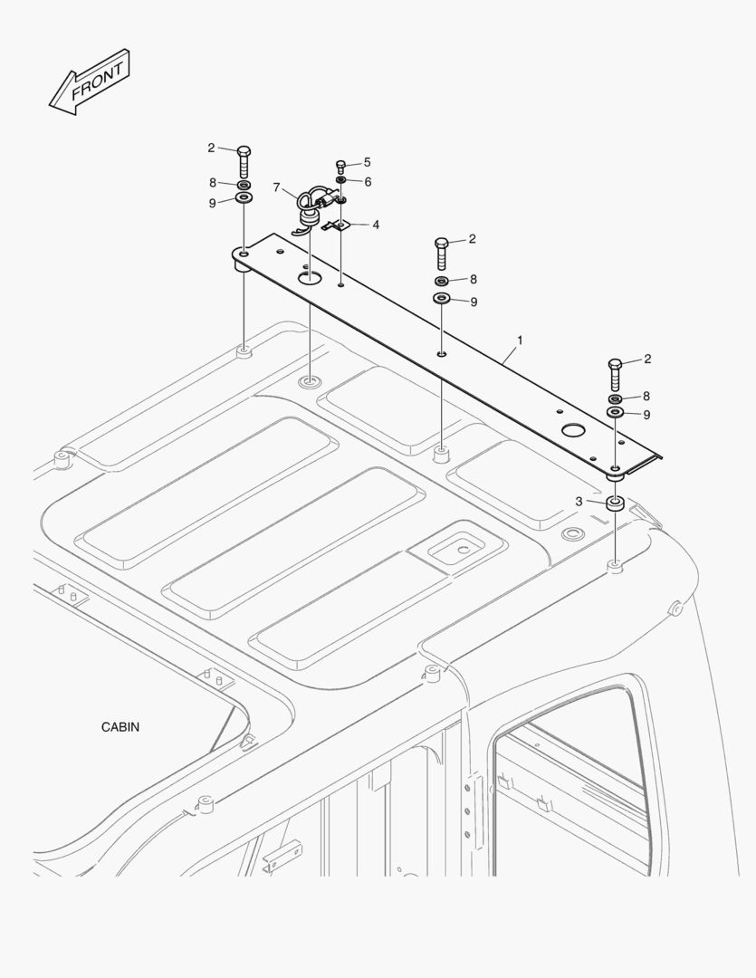7640 TELESCOPIC BEACON - ROPS [5001~7674]