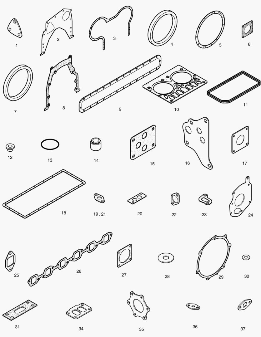 КОМПЛЕКТ ПРОКЛАДОК ДЛЯ КАПИТАЛЬНОГО РЕМОНТА-ВСЕ