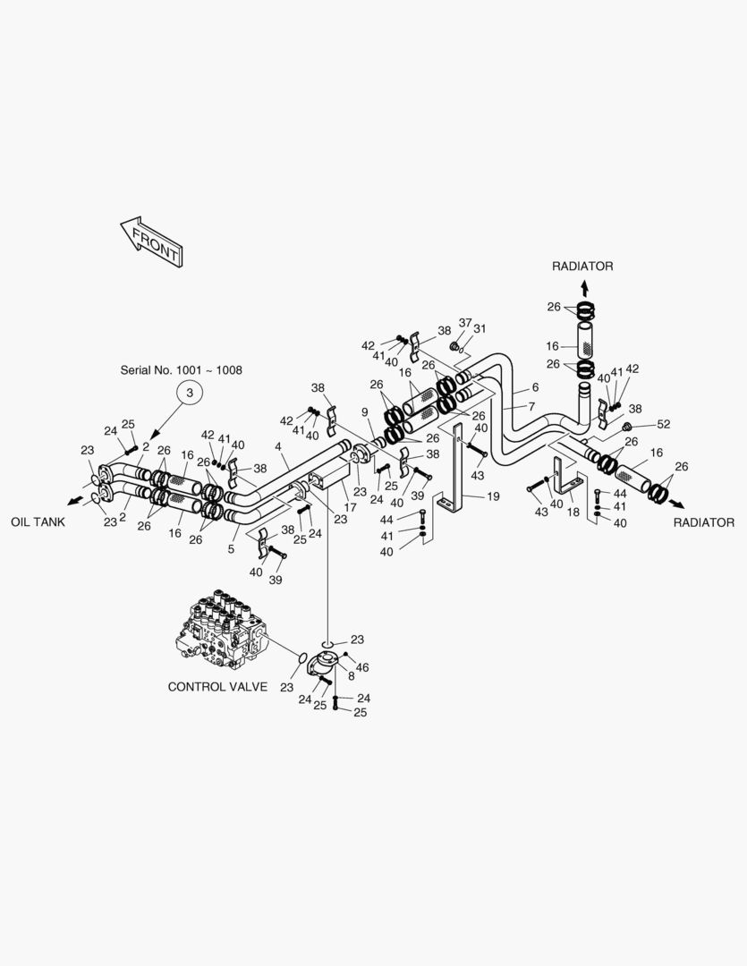 ТУБОПРОВОД МАСЛЯНОГО РАДИАТОРА(2)