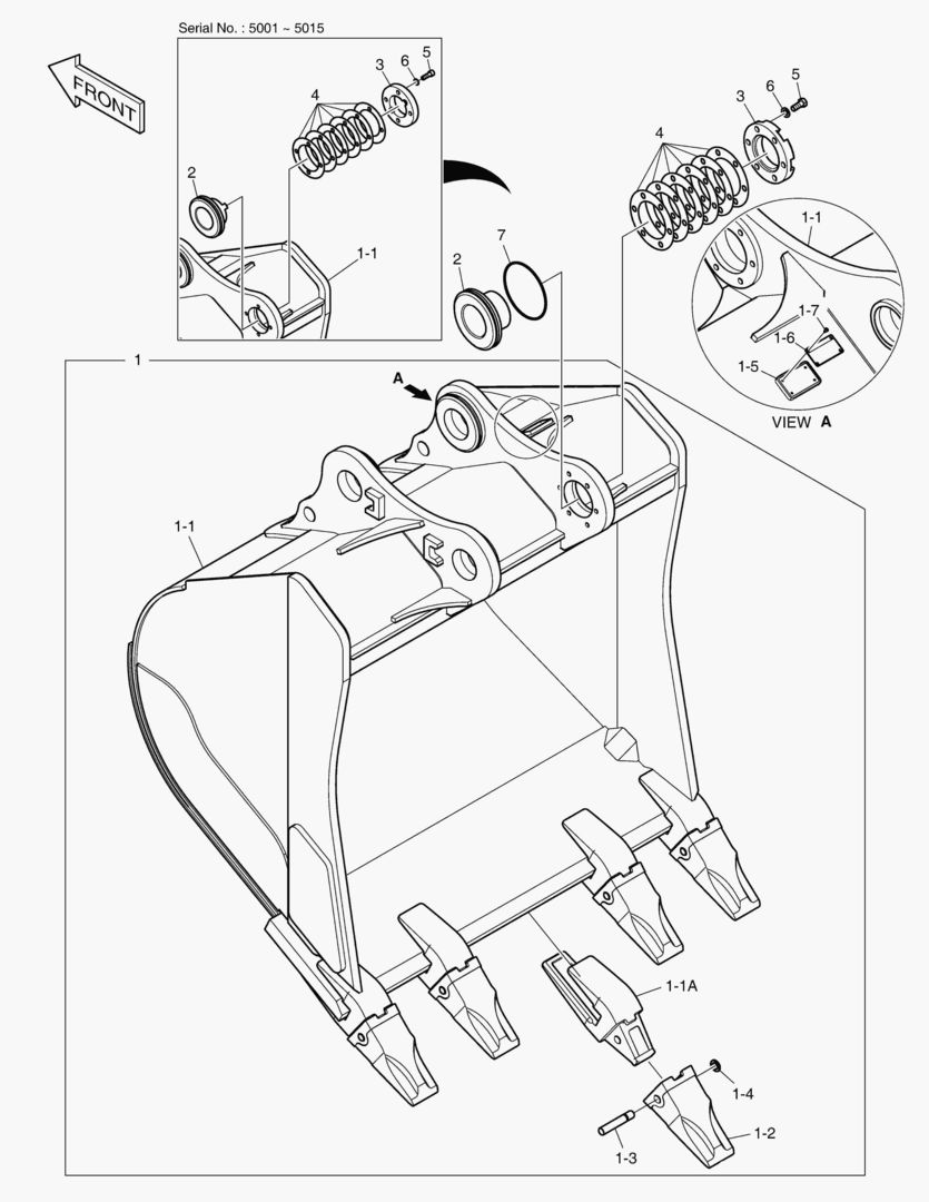 6740 BUCKET - 3.9гЋҐ [5001~5127]