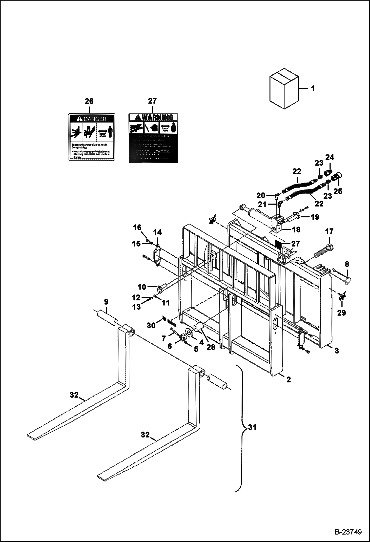 48-- НАКЛОННАЯ РАМА (ДЛЯ V417) (СЕРИЙНЫЙ НОМЕР A85W 00101 И ВЫШЕ)