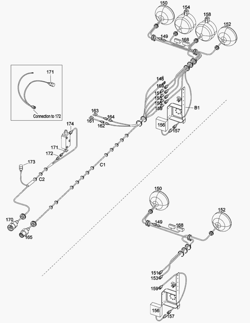 G067-3 ELECTRICAL SYSTEM; REAR FRAME