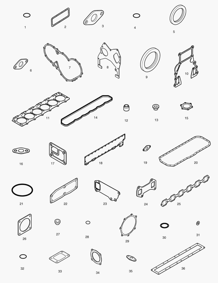 КОМПЛЕКТ ПРОКЛАДОК ДЛЯ КАПИТАЛЬНОГО РЕМОНТА-ВСЕ