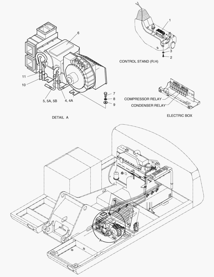1740 COOLER & HEATER ASS`Y(1)-CABIN PART