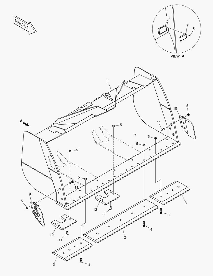 Спецтехника 5720 BUCKET-3.2гЋҐ - CUTTING EDGE(MH) [10712~] - главное фото