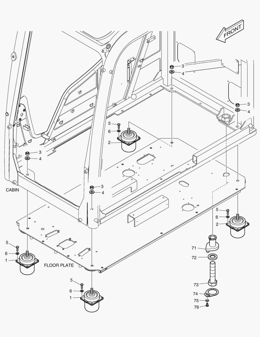 УСТАНОВКА КАБИНЫ