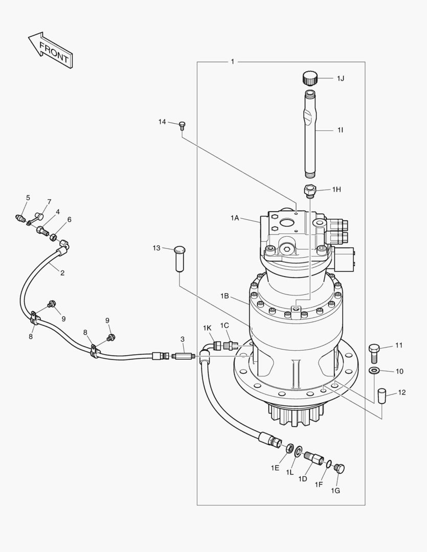 ГИДРОМОТОР ПОВОРОТА ПЛАТФОРМЫ