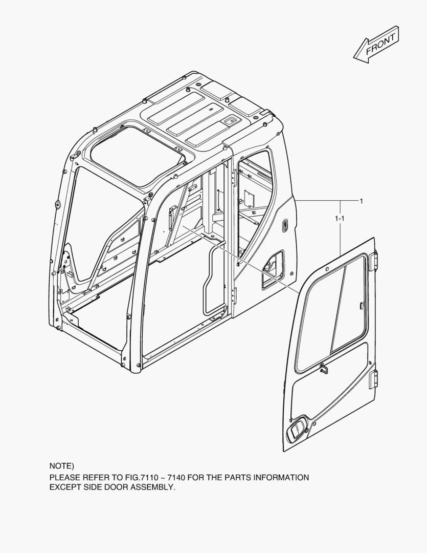 7530 CABIN - ROPS(NA)