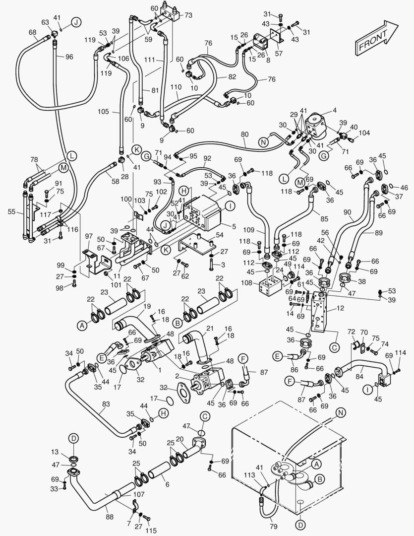 1900 MAIN PIPING - P TYPE [10014~]