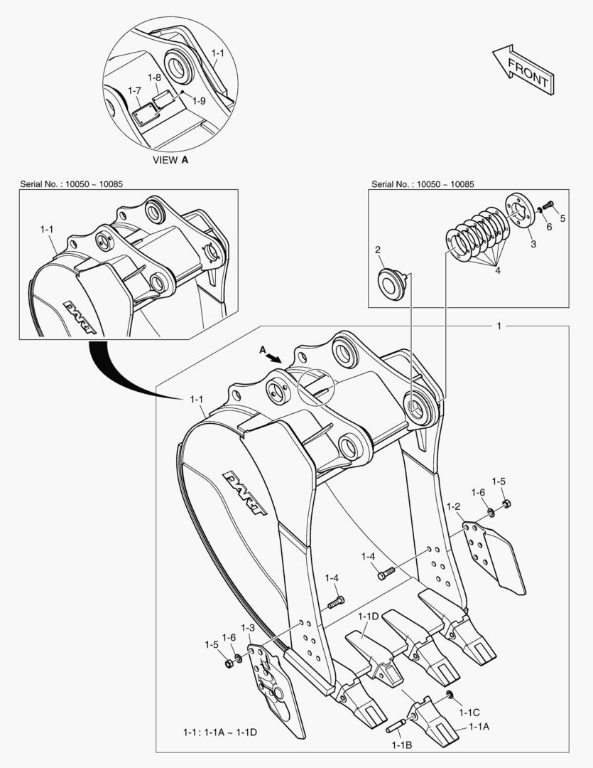 6930 BUCKET ASS`Y - 1.20mВі(42`) - H.D