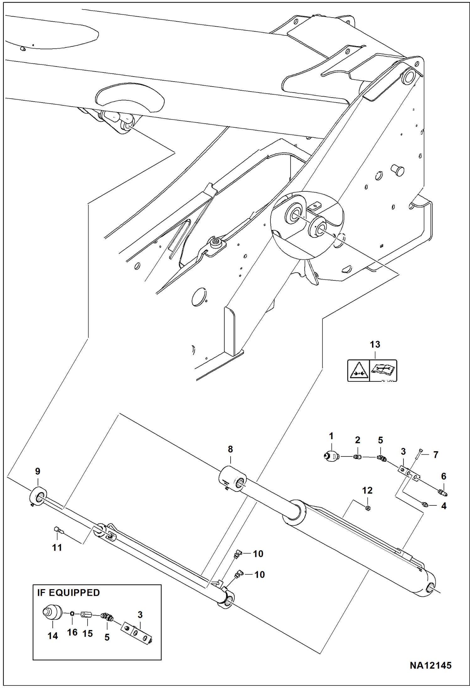 СХЕМА ГИДРАВЛИЧЕСКОЙ СИСТЕМЫ (ПОДЪЕМ И ЦИЛИНДР С АВТОМАТИЧЕСКИМ ВЫРАВНИВАНИЕМ)