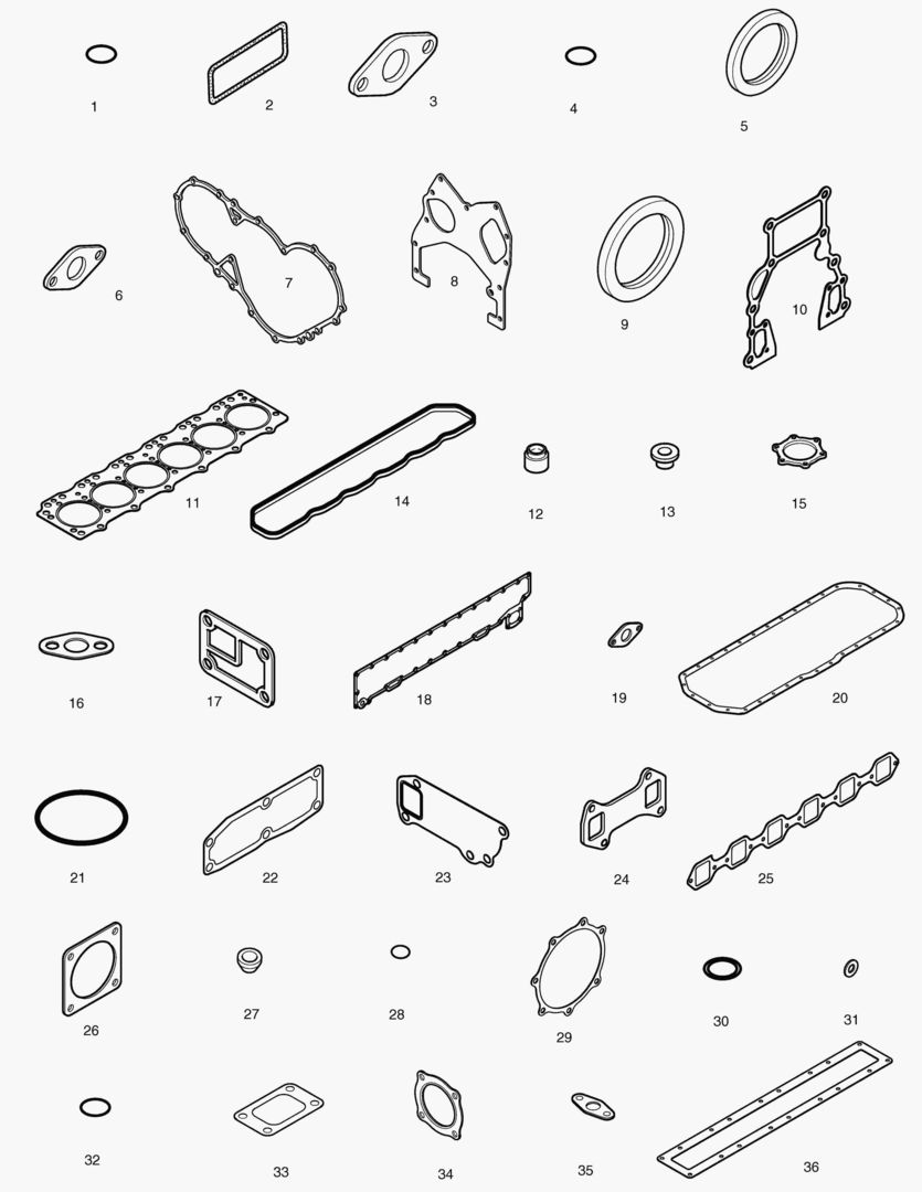 КОМПЛЕКТ ПРОКЛАДОК ДЛЯ КАПИТАЛЬНОГО РЕМОНТА-ВСЕ