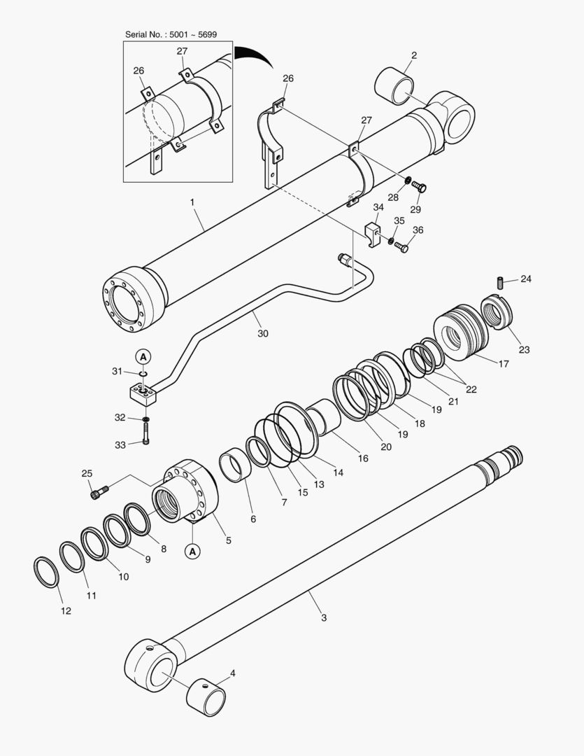 Спецтехника 4420 BOOM CYLINDER - L.H. (LOCK VALVE) ARTI. [5001~6164] - главное фото