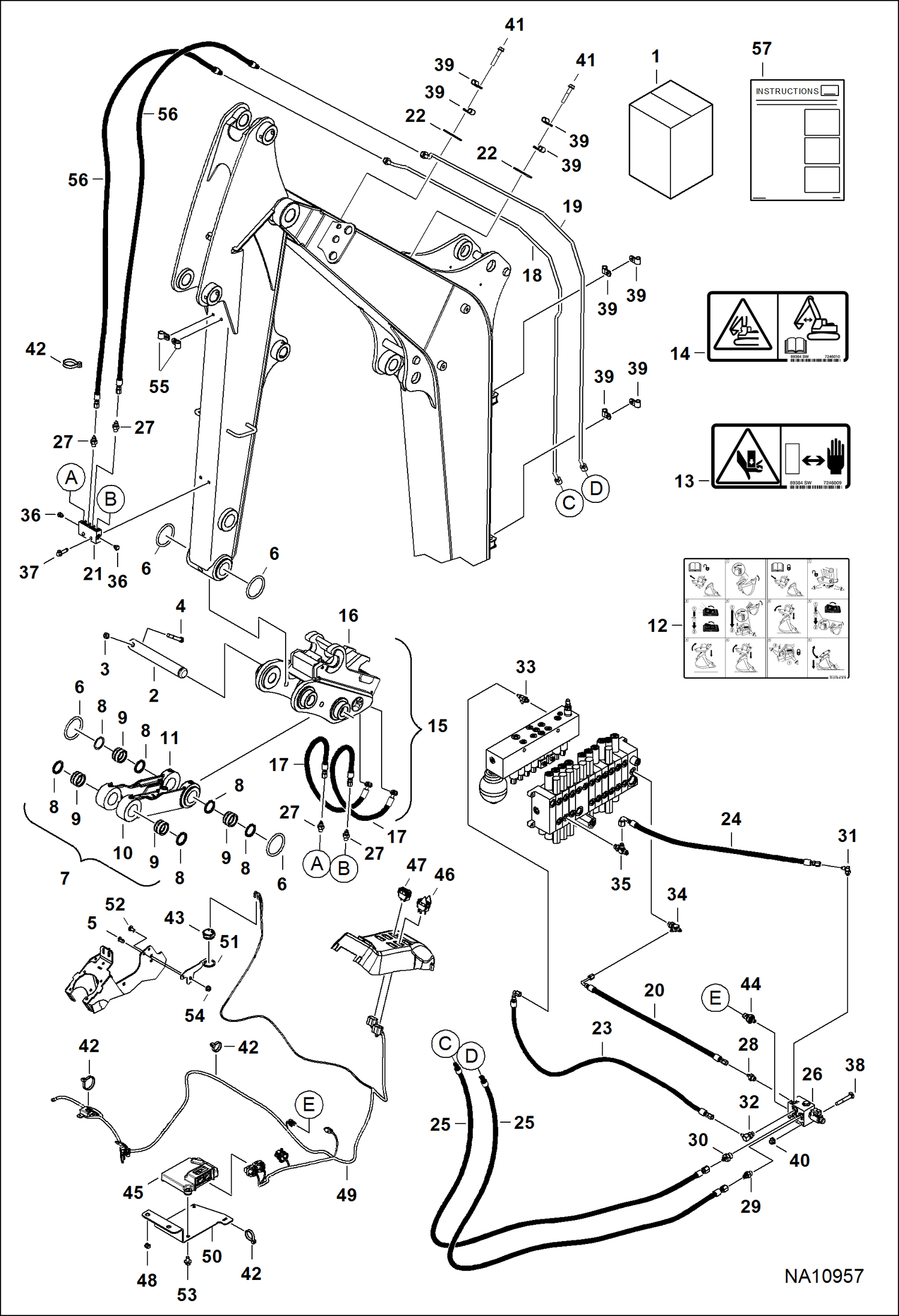 Схема КОМПЛЕКТ БЫСТРОСМЕННОЙ МУФТЫ КРЕПЛЕНИЯ БОЛТА
