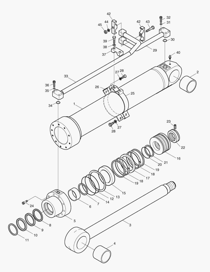 Спецтехника 4511 BOOM CYLINDER-ARTI.BOOM(R.H) [2600~]