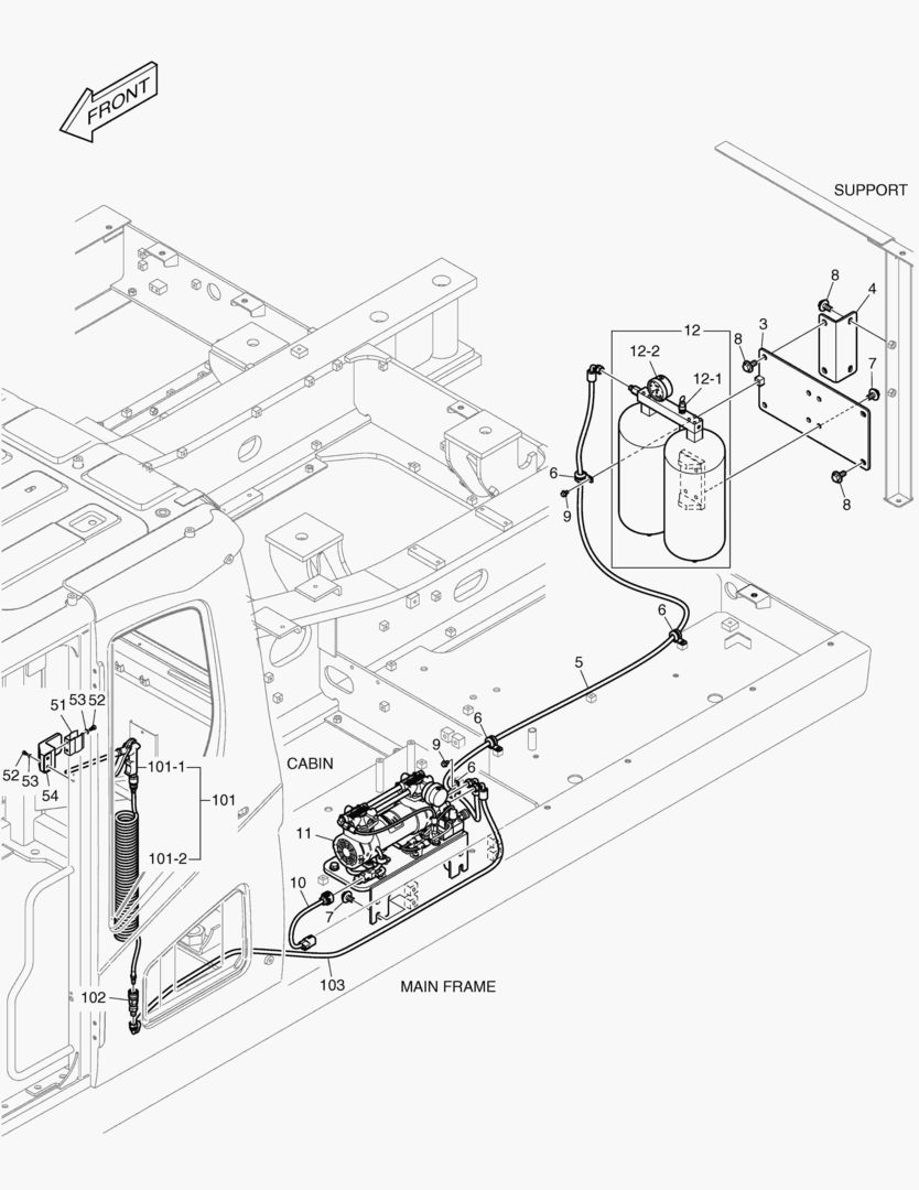 МОНТАЖ ВОЗДУШНОГО КОМПРЕССОРА