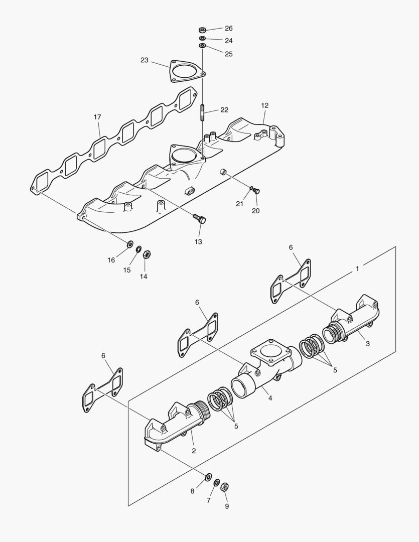 013 INTAKE & EXHAUST MANIFOLD [2001~2011]