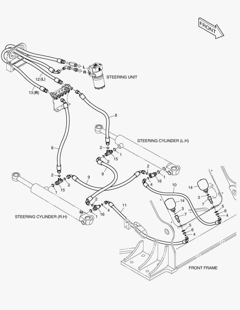 ПАТРУБКИ РУЛЕВОГО УПРАВЛЕНИЯ