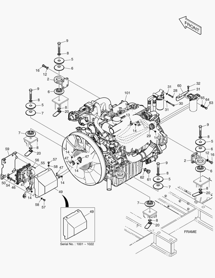 МОНТАЖ ДВИГАТЕЛЯ