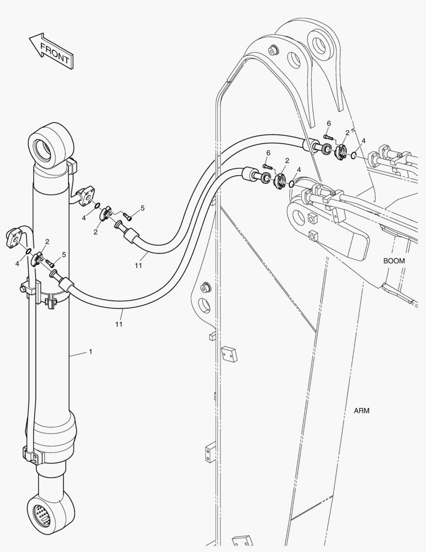 ГИДРОСИСТЕМА РУКОЯТИ - РУКОЯТЬ 3.0 м