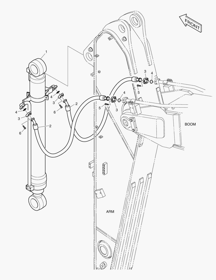 ГИДРОСИСТЕМА РУКОЯТИ - РУКОЯТЬ 2.6 м