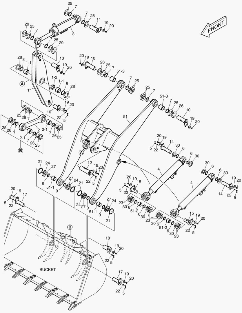 РУКОЯТЬ ПОГРУЗЧИКА В СБОРЕ