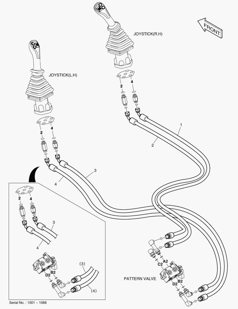 ТРУБОПРОВОД СЕРВОУПРАВЛЕНИЯ - ИЗМЕНЕНИЕ РЕЖИМА(2)