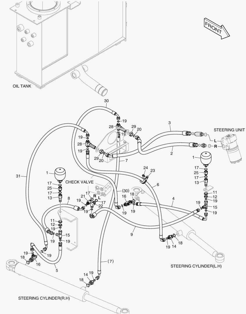 ПАТРУБКИ РУЛЕВОГО УПРАВЛЕНИЯ