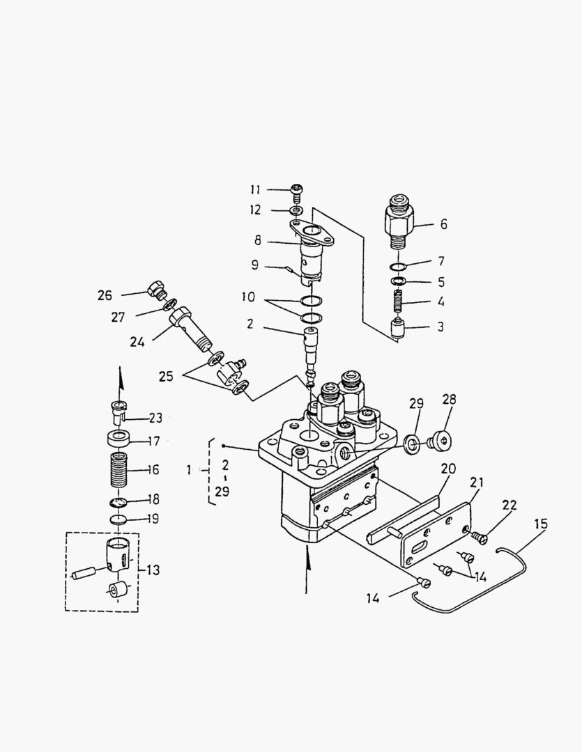 НАСОС ВСПРЫСКА(КОМПЛЕКТУЮЩИЕ ИЗДЕЛИЯ)