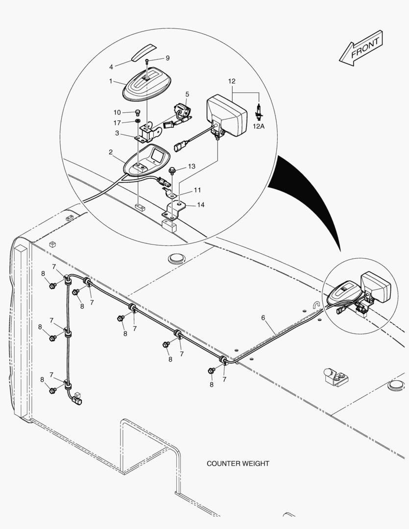 1840 REAR VIEW CAMERA & REAR LAMP
