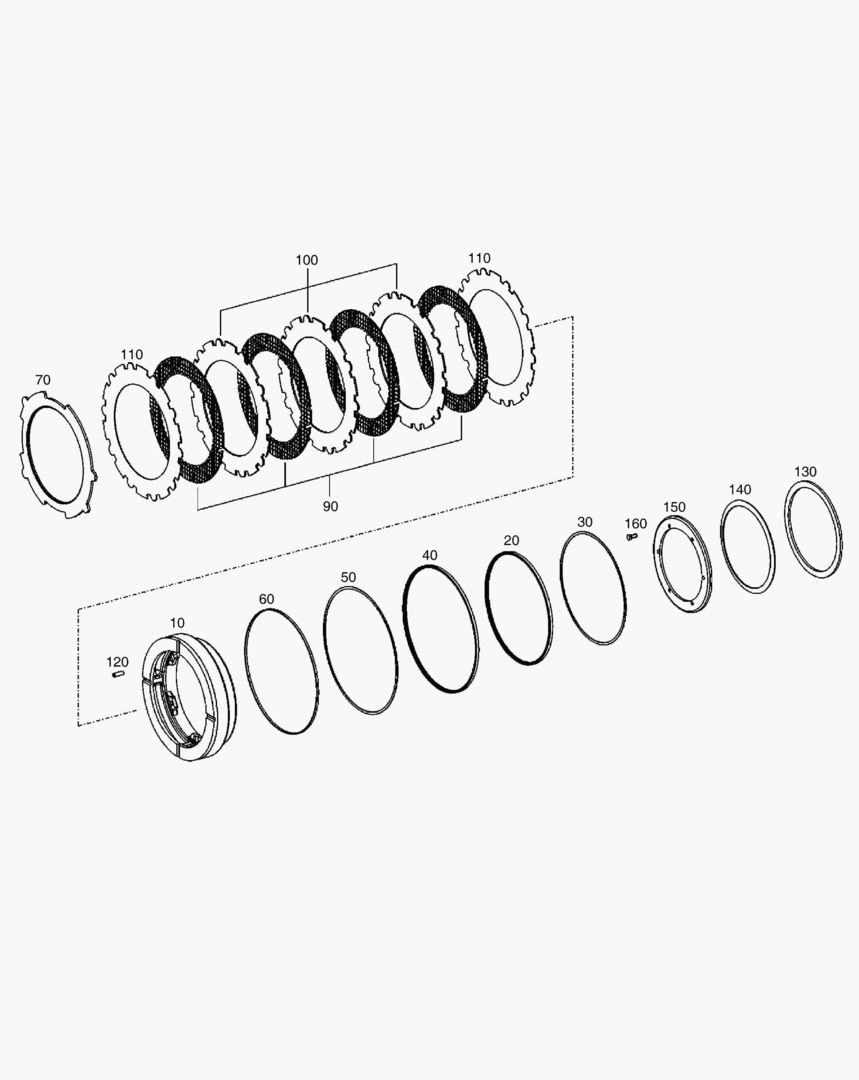 Спецтехника 3410 BRAKE - REAR AXLE [5001~10012] - главное фото
