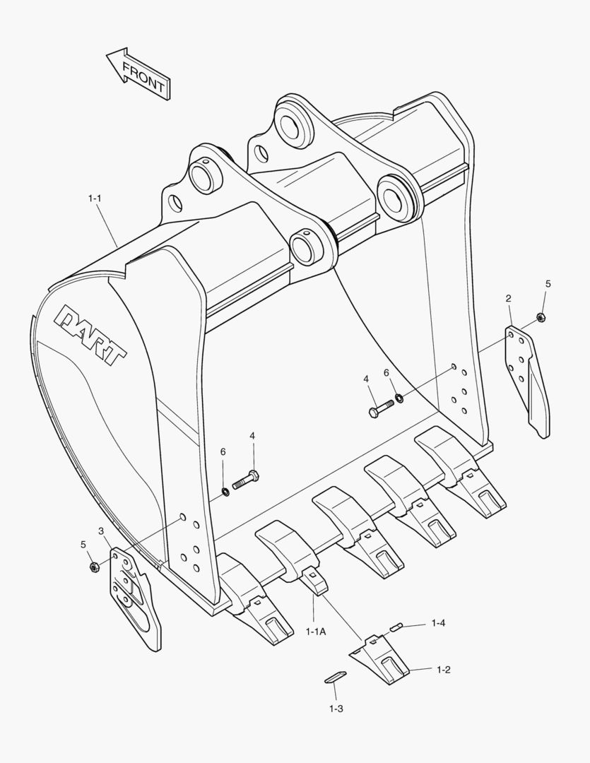 Спецтехника 6410 BUCKET-0.80гЋҐ(42`)-VERTICAL PIN - главное фото